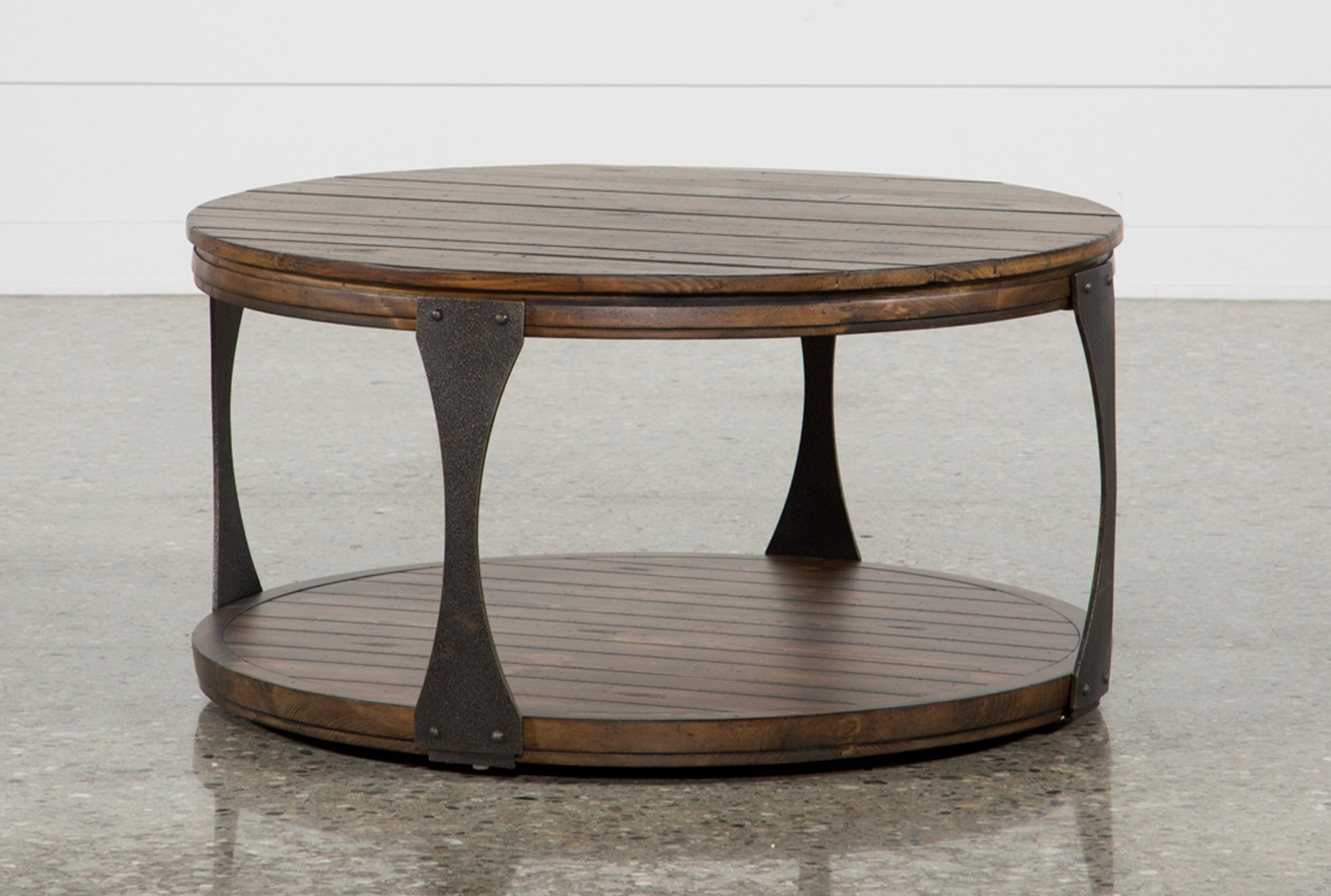 Living Spaces Coffee Table
 Blanton Round Coffee Table