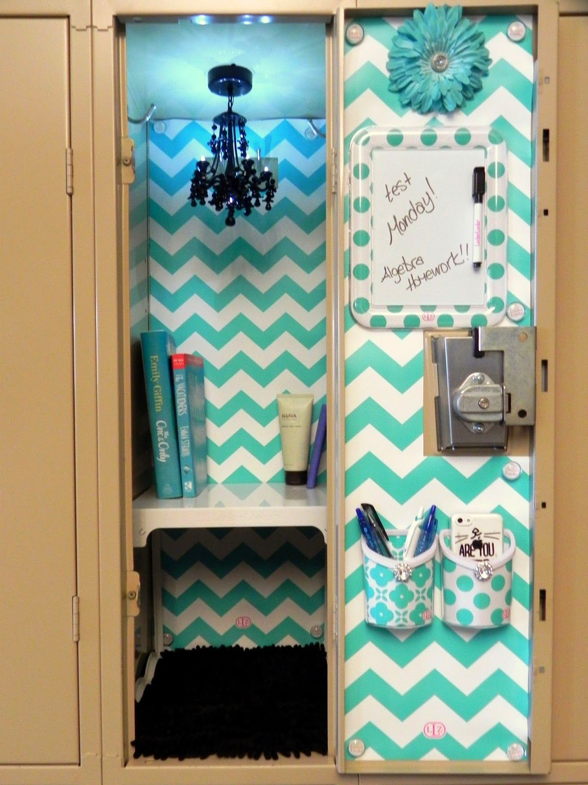Locker DIY Decorations
 Image of Blue diy locker decorations