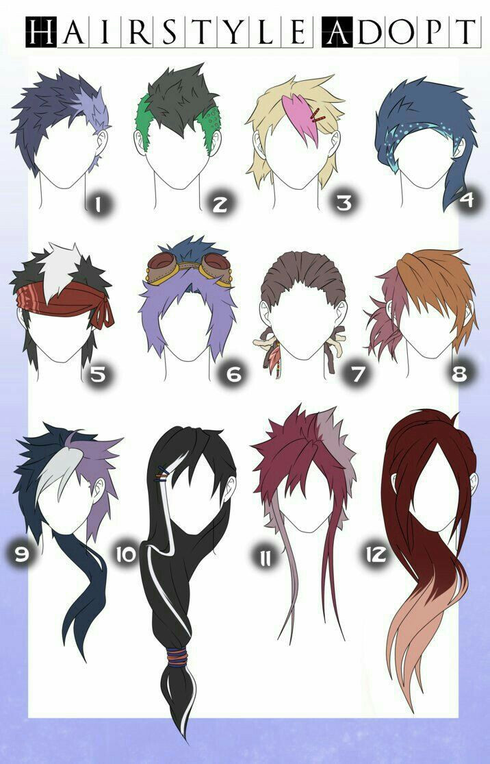 Long Male Anime Hairstyles
 Hairstyle Adopt men boy hairstyles text How to Draw