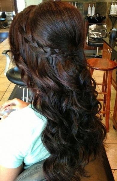 Loose Curl Prom Hairstyles
 15 Best Collection of Long Curly Braided Hairstyles