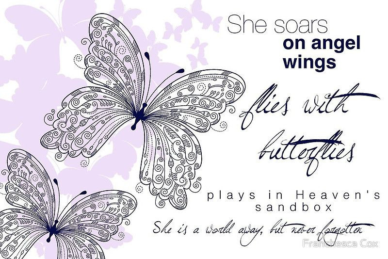 Loss Of A Baby Sympathy Quotes
 Angel Wings Sympathy quote for loss of child