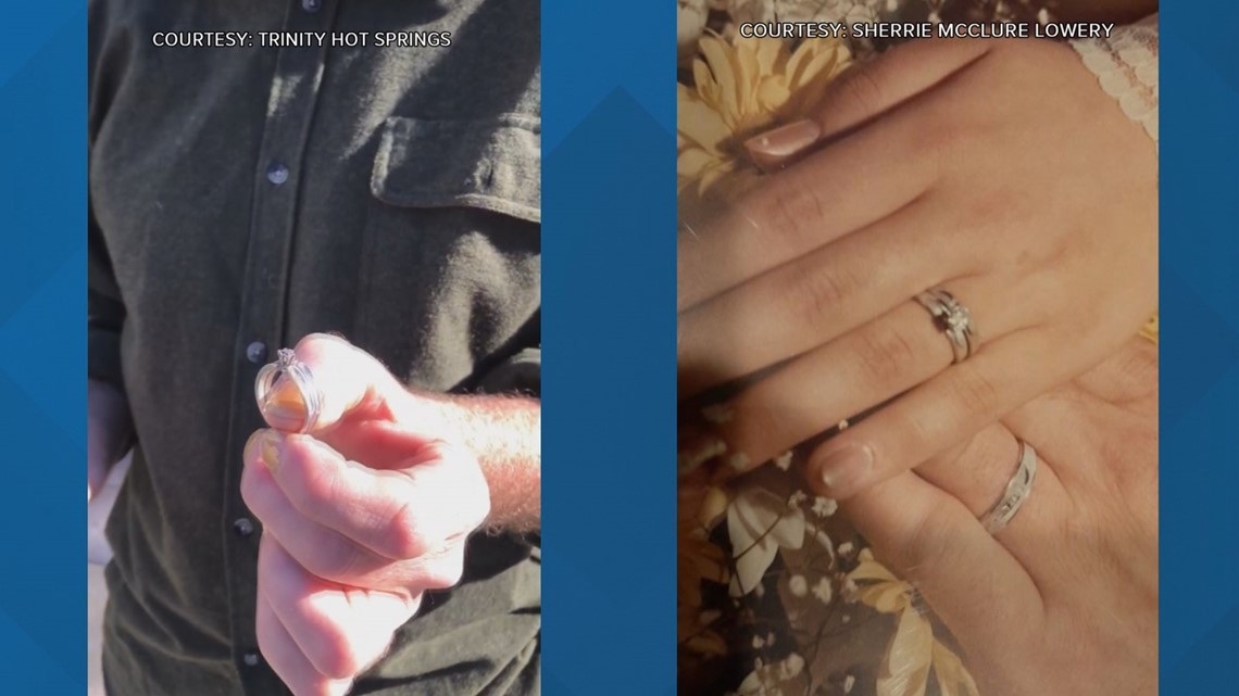 Lost Wedding Ring
 Boy diving for treasure in Idaho hot springs finds