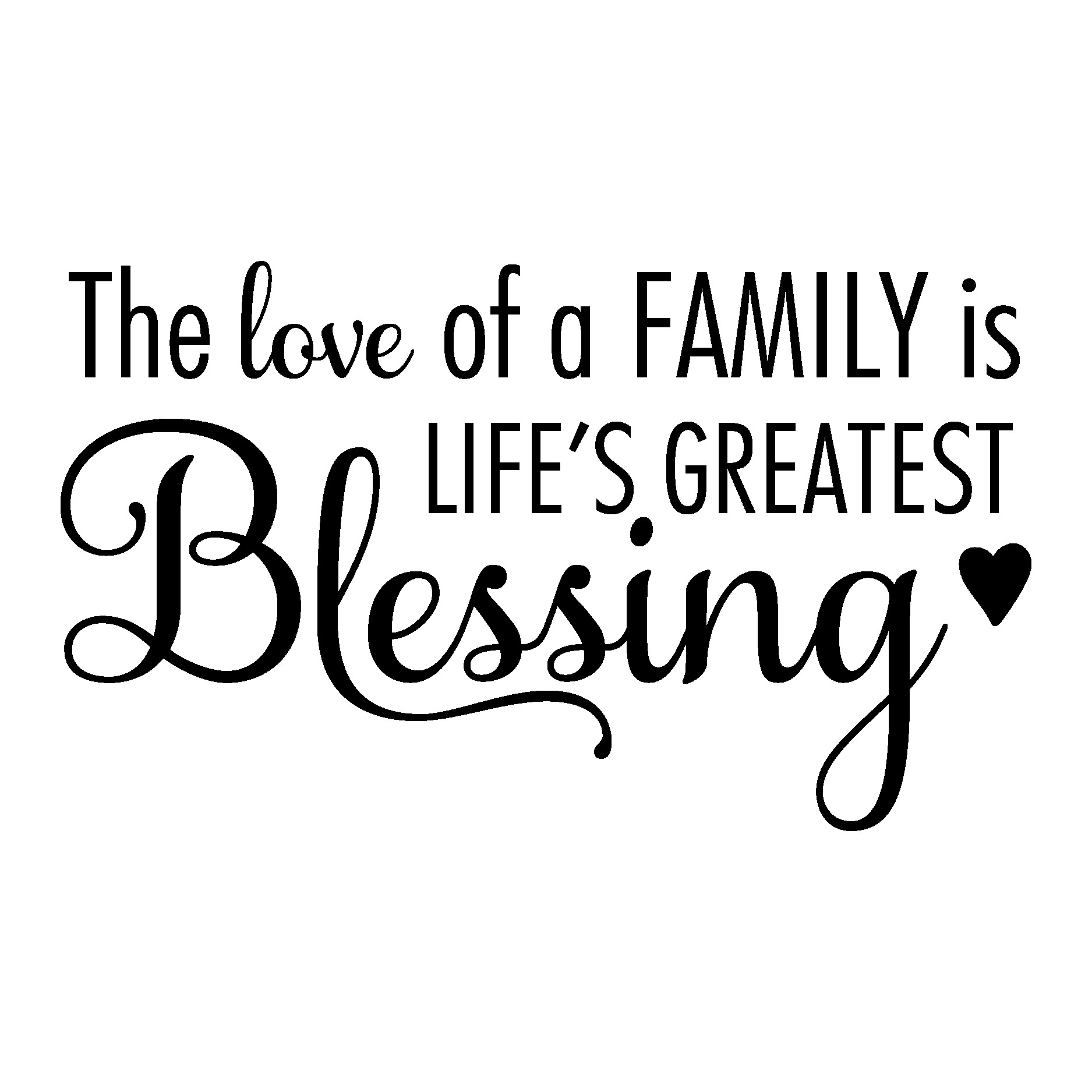 Love Family Quotes
 The Love of A Family Wall Quotes™ Decal