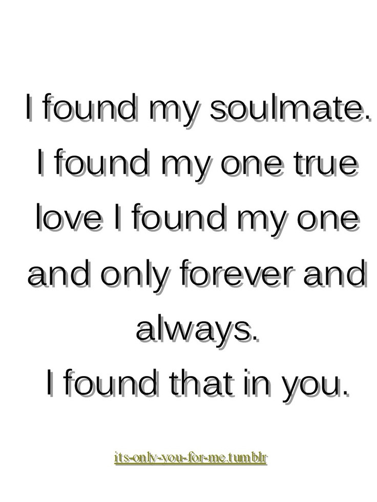Love Quotes For Him From Her
 I Found My True Love Quotes QuotesGram