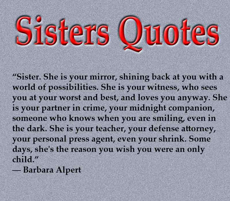 Lovely Quotes For Sister
 20 Loving And Caring Sister Quotes DesignBump
