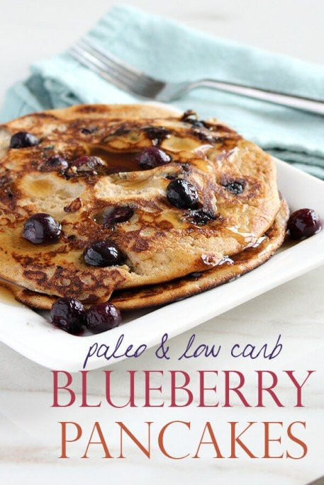 Low Calorie Paleo Desserts
 Paleo & Low Carb Blueberry Pancakes