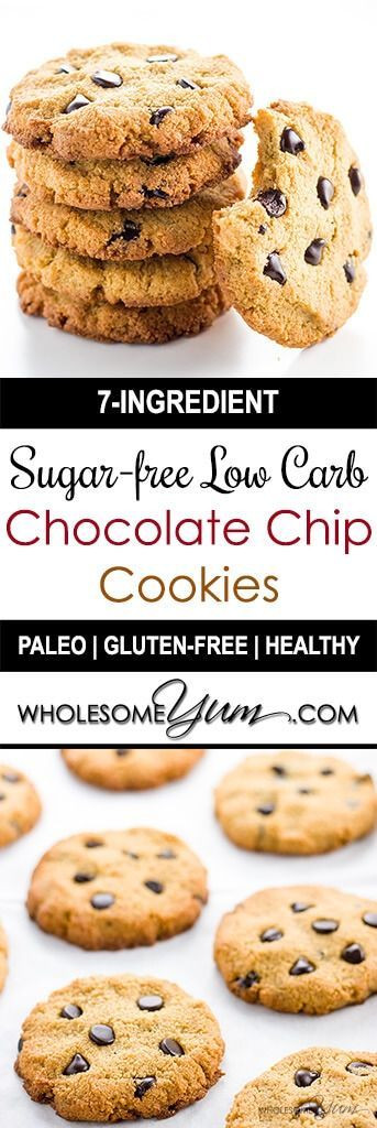 Low Calorie Paleo Desserts
 Sugar free Low Carb Chocolate Chip Cookies Paleo Gluten