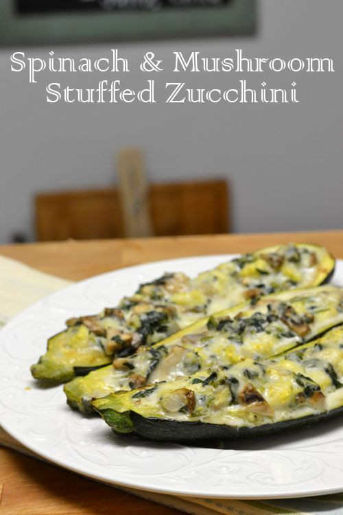 Low Calorie Stuffed Mushroom Recipe
 Spinach and Mushroom Stuffed Zucchini are a filling low