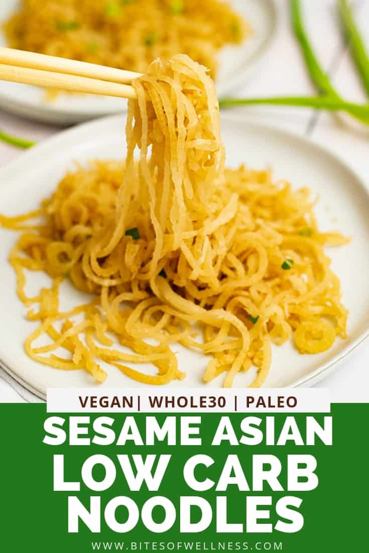 Low Carb Asian Noodles
 Sesame Asian Low Carb Noodles vegan Whole30