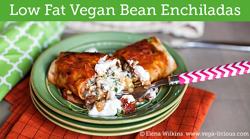 Low Fat Enchiladas
 Low Fat Vegan Bean Enchilada Recipe