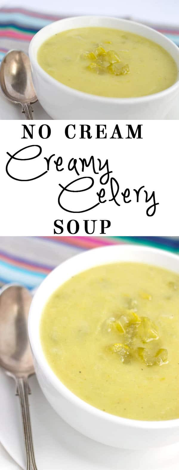 Low Fat Soup Recipes
 No Cream Creamy Celery Soup A delicious Low Fat Low
