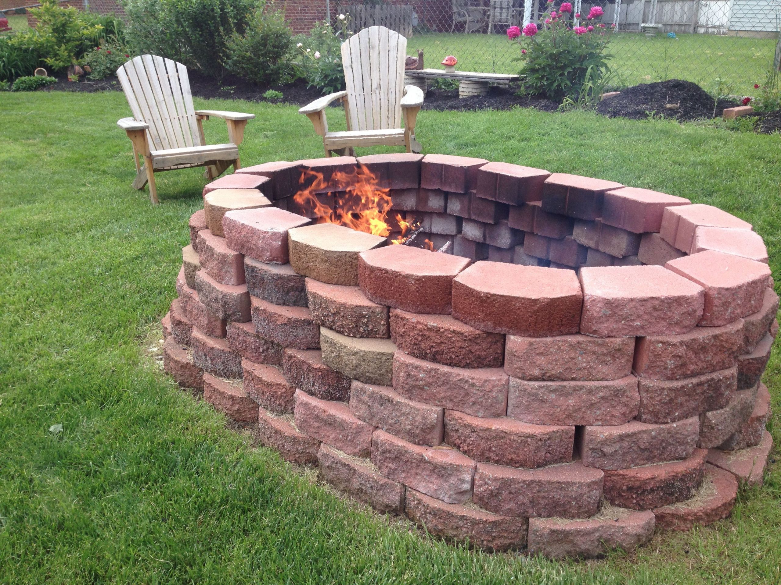 Lowes Diy Firepit
 Do it yourself fire pit You the bricks from Lowes
