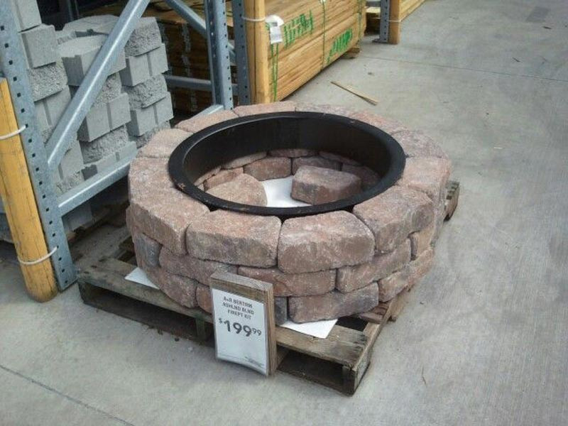 Lowes Diy Firepit
 Paver Fire Pit To Bring Beautiful Rustic Statement To Your