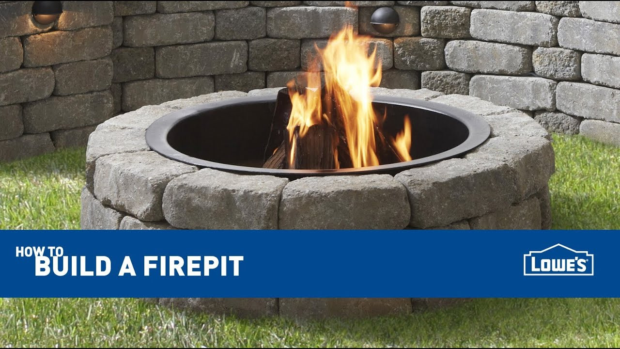 Lowes Diy Firepit
 How To Build An Outdoor Fire Pit