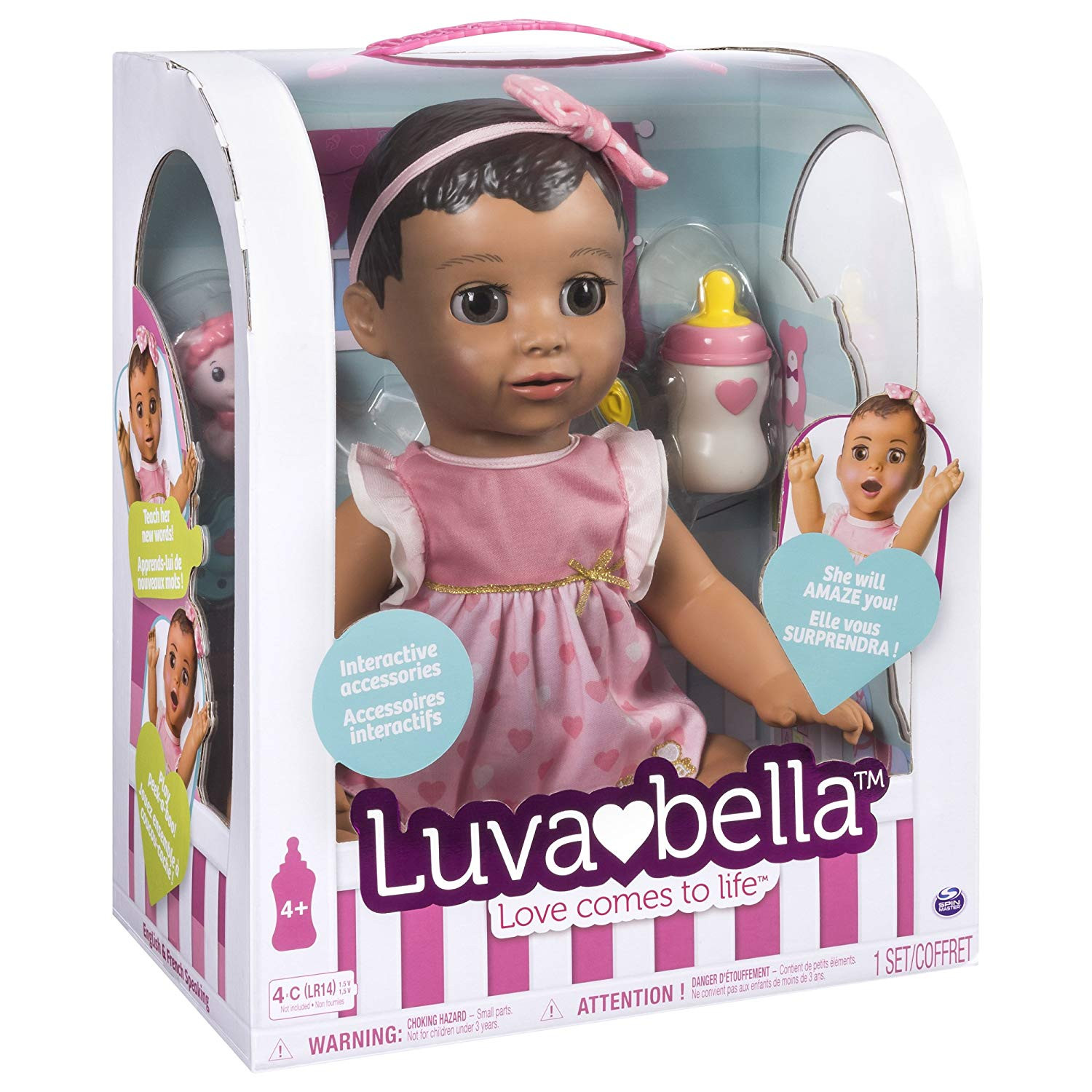 Luvabella Responsive Baby Doll - Brunette Hair
 Luvabella Brunette Hair Responsive Baby Doll with Real