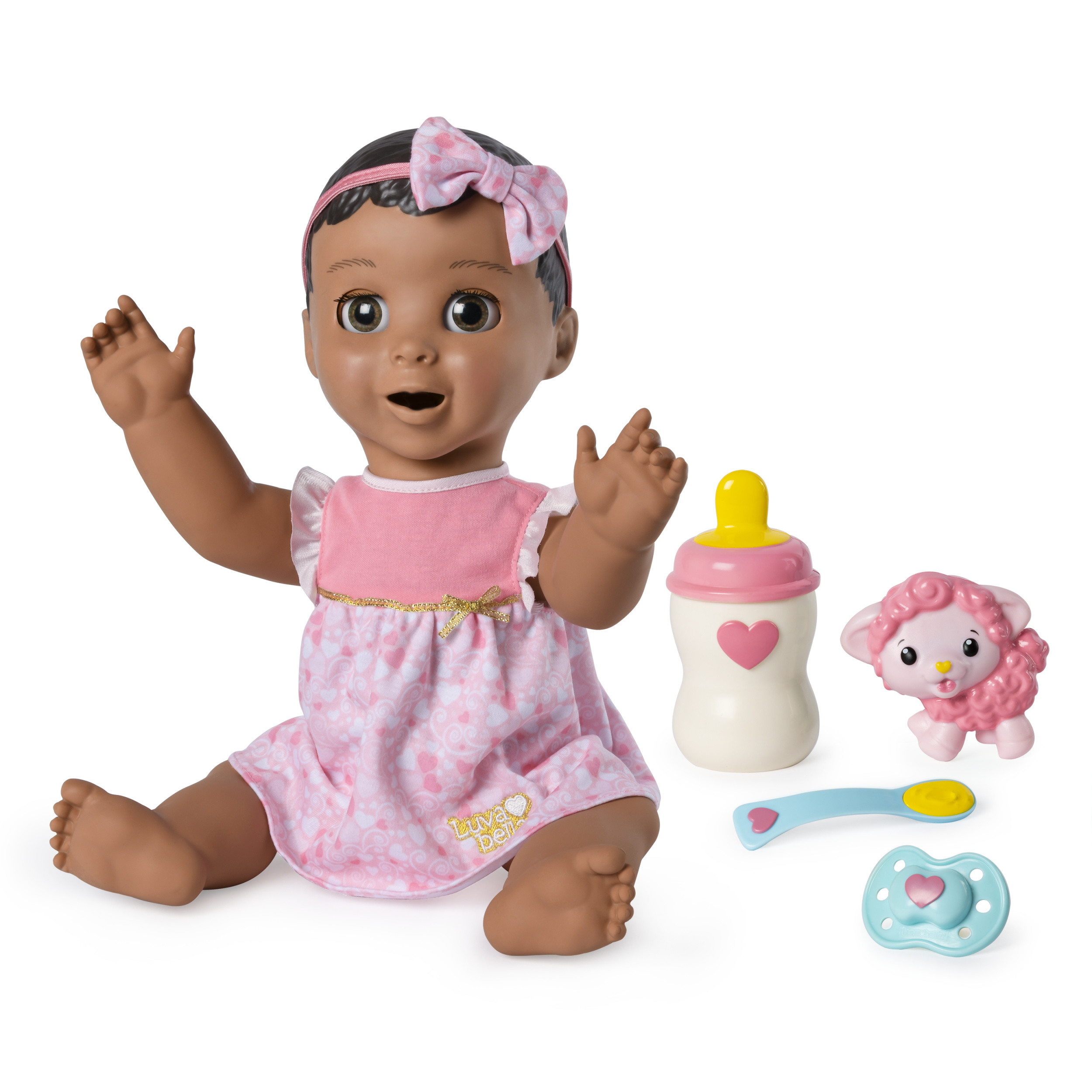 Luvabella Responsive Baby Doll - Brunette Hair
 Luvabella Brown Hair Responsive Baby Doll with Real