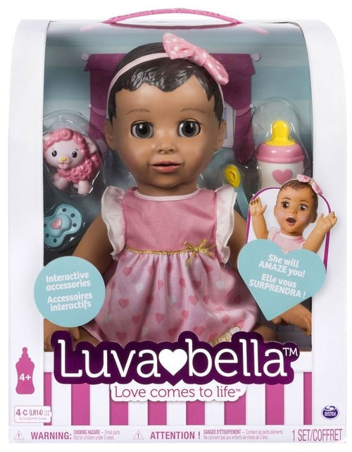 Luvabella Responsive Baby Doll - Brunette Hair
 Luvabella Brunette Hair Responsive Baby Doll Spin Master