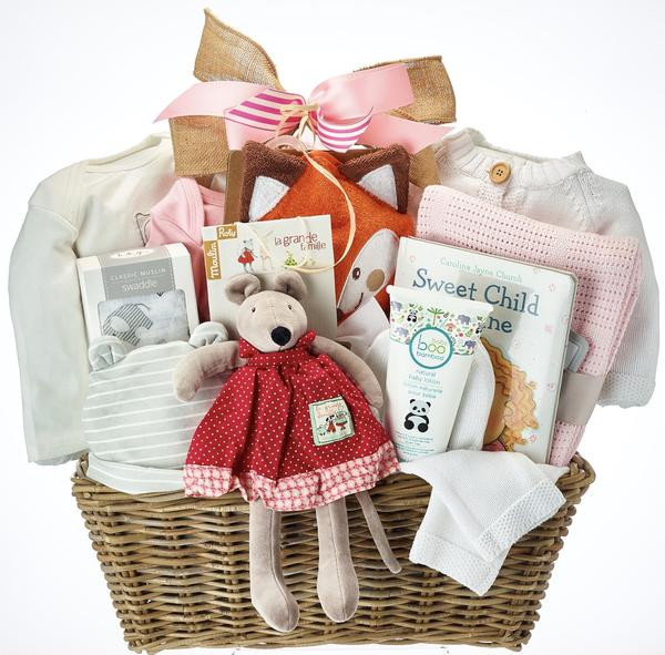 Luxury Baby Gift Baskets
 Wel e A New Baby Girl With Our Luxurious Baby Gift