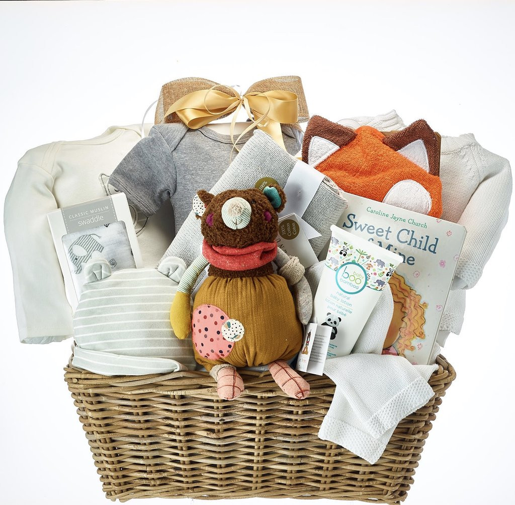 Luxury Baby Gift Baskets
 View Our Adorable Gender Neutral Luxury Baby Gift Baskets