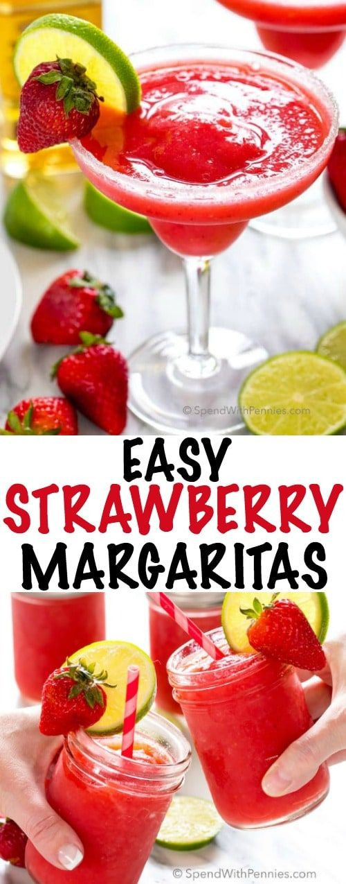Make Ahead Frozen Margaritas
 Refreshingly cool and incredibly frosty Strawberry