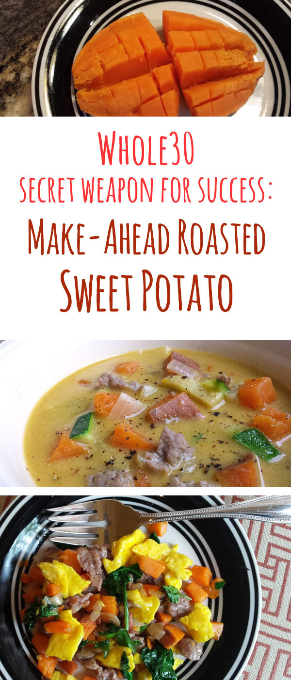 Make Ahead Roasted Sweet Potatoes
 Make ahead roasted sweet potato
