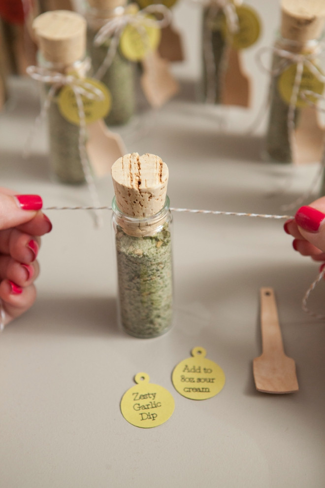 Make Your Own Wedding Favors
 Make your own adorable spice dip mix wedding favors