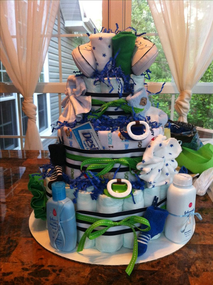 Male Baby Shower Gifts
 Southern Blue Celebrations Diaper Cakes for BOYS