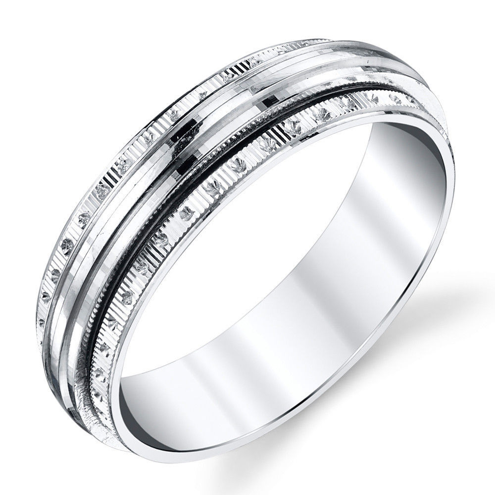 Male Wedding Bands
 925 Sterling Silver Mens Wedding Band Ring Spinner Center