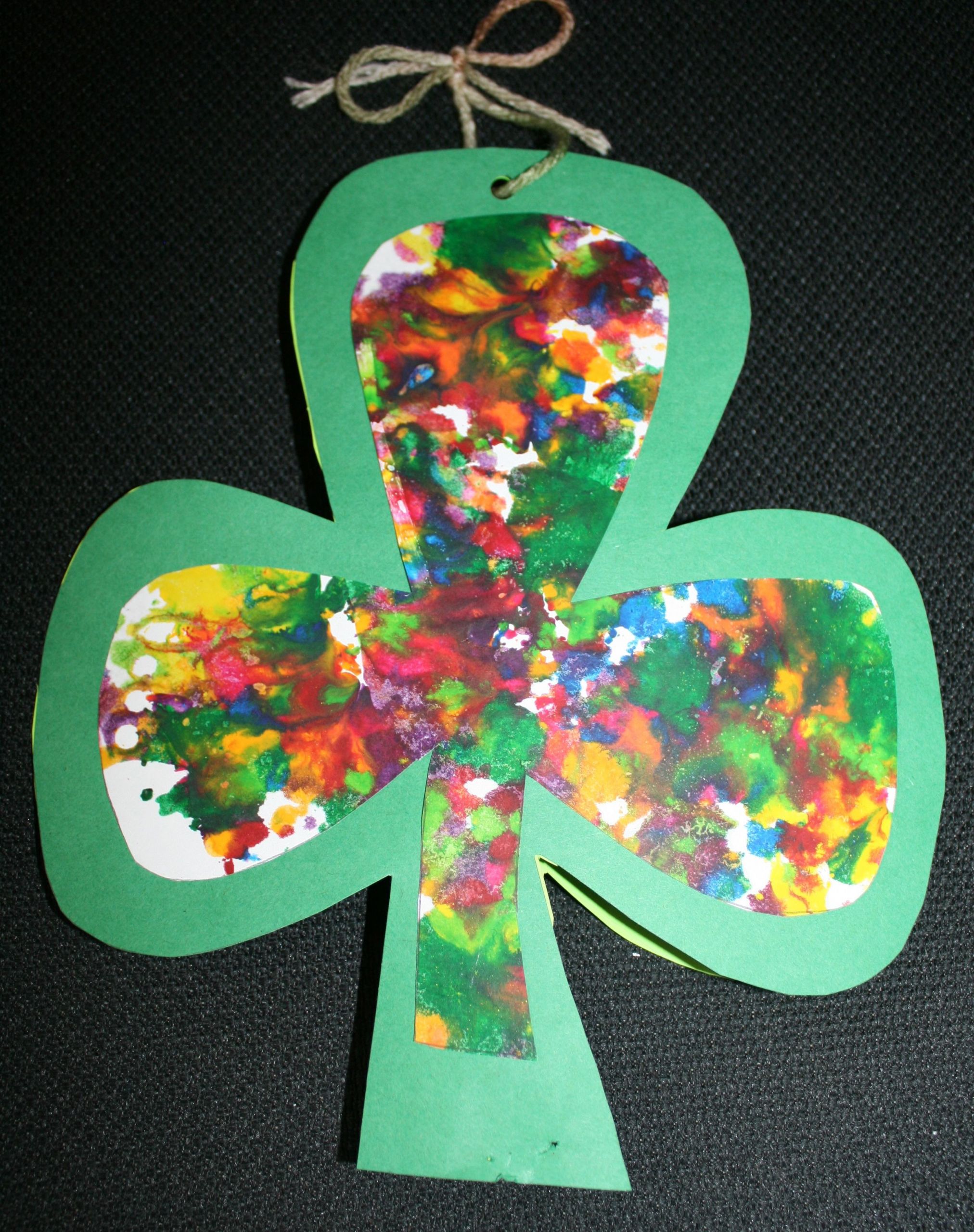March Craft Ideas For Preschool
 Shamrock craft for St Patrick s Day Spring