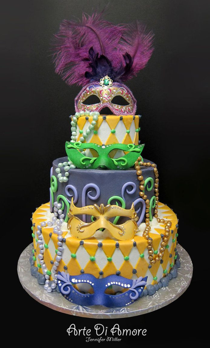 Mardi Gra Birthday Cake
 17 Best images about Masquerade Mardi Gras theme on