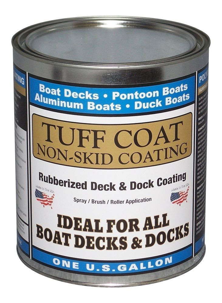 Marine Non Skid Deck Paint
 Tuff Coat DIY rubberized non skid boat deck coating kit