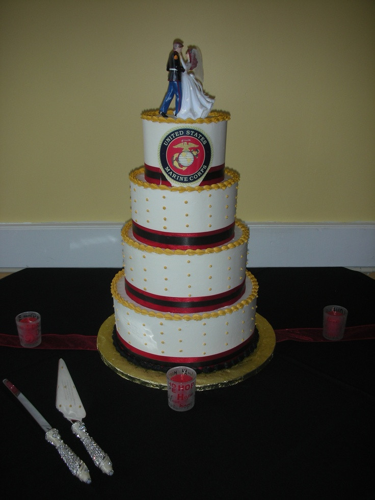 Marine Wedding Cakes
 Marine Wedding Cake Military Theme