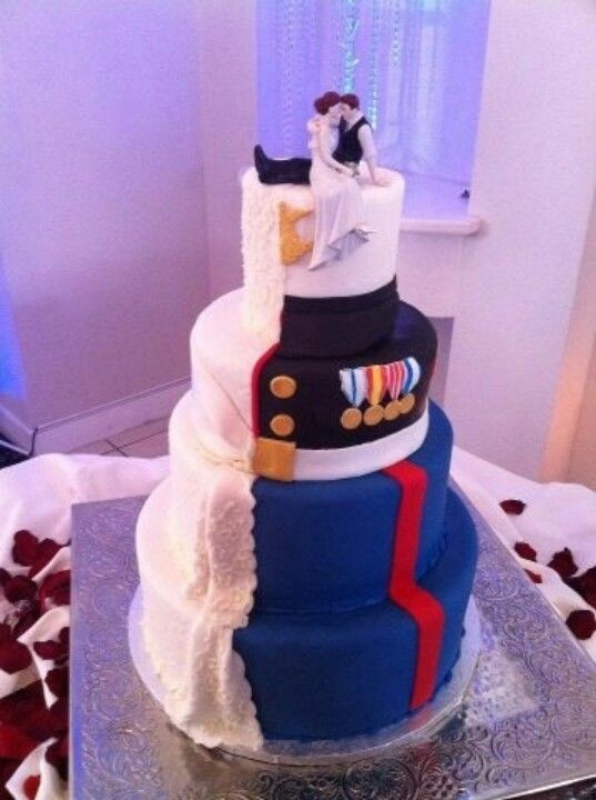Marine Wedding Cakes
 33 best Wedding Cakes Military Theme images on Pinterest