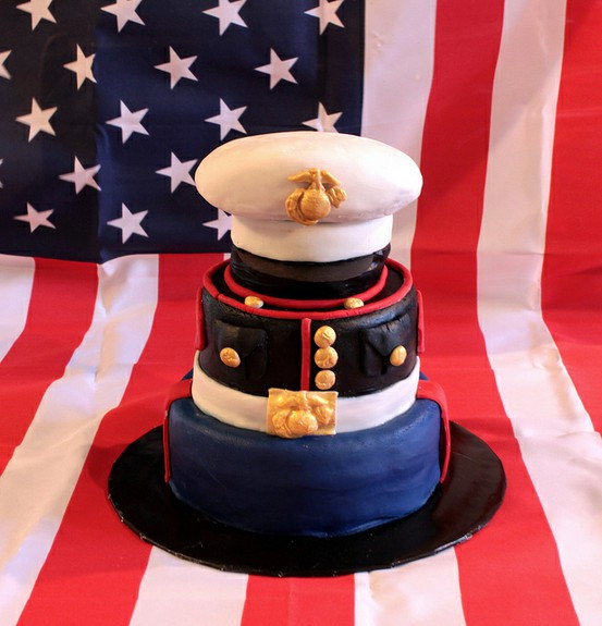 Marine Wedding Cakes
 Let Them Eat Cake At Your Wedding Military Wedding Cake