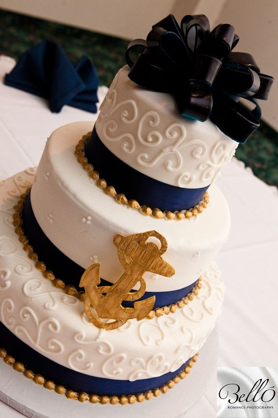 Marine Wedding Cakes
 Military Wedding Ideas