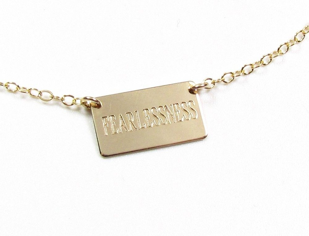 Mariska Hargitay Necklace
 Engraved Small Rectangle Personalized Necklace as seen on