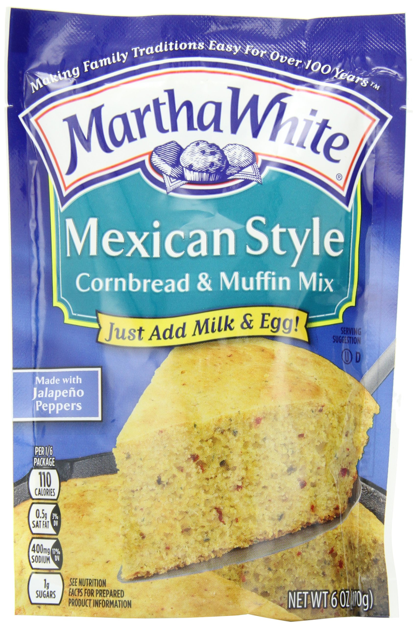 Martha White Mexican Cornbread
 Amazon Martha White Sweet Yellow Cornbread and