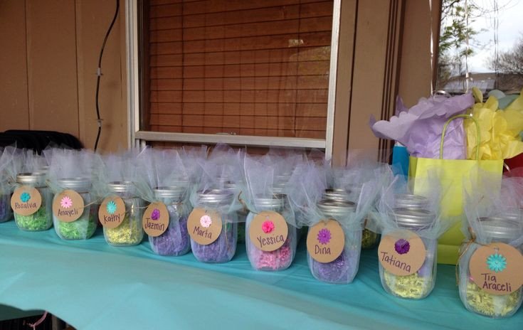 Mason Jar Gift Ideas For Baby Shower
 Baby shower mason jar party favors