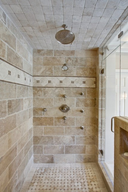 Master Bathroom Shower Tile Ideas
 Traditional Master Bathroom Traditional Bathroom