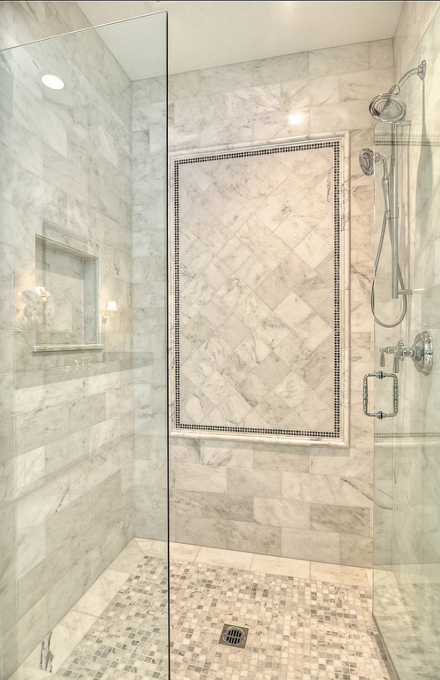 Master Bathroom Shower Tile Ideas
 Family Home with Coastal Transitional Interiors Home