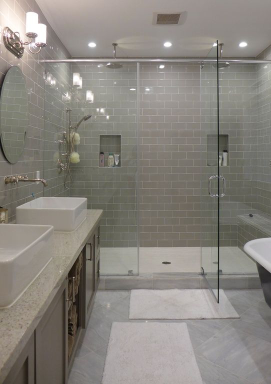 Master Bathroom Shower Tile Ideas
 Contemporary Master Bathroom with Rain shower Daltile