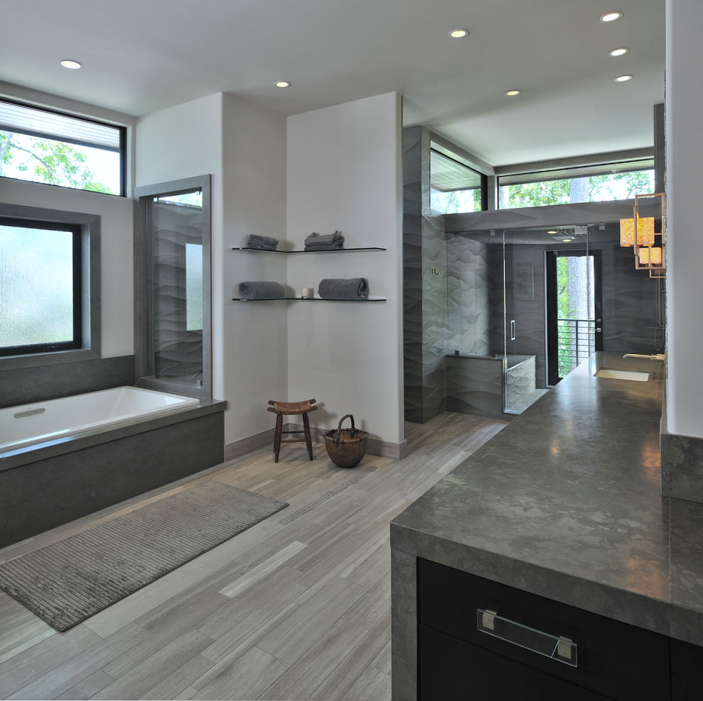 Master Bathroom Shower Tile Ideas
 22 Stylish Grey Bathroom Designs Decorating Ideas