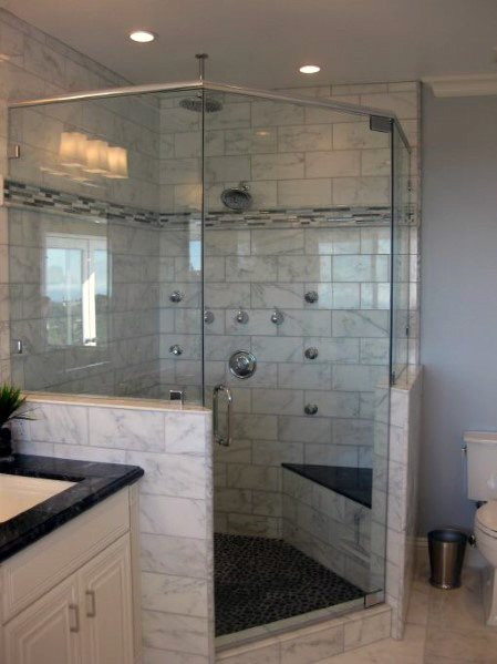 Master Bathroom Shower Tile Ideas
 Top 60 Best Corner Shower Ideas Bathroom Interior Designs
