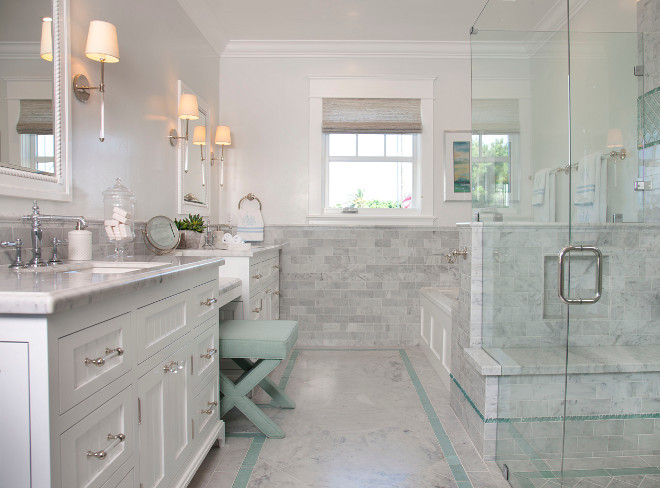 Master Bathroom Shower Tile Ideas
 Coronado Island Beach House with Coastal Interiors Home