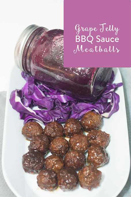Meatballs With Grape Jelly And Bbq Sauce
 Grape Jelly BBQ Sauce Meatballs • The Inspired Home