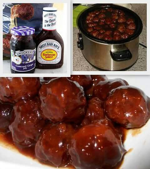 Meatballs With Grape Jelly And Bbq Sauce
 Meatballs with grape jelly Grape jelly and Barbecue on