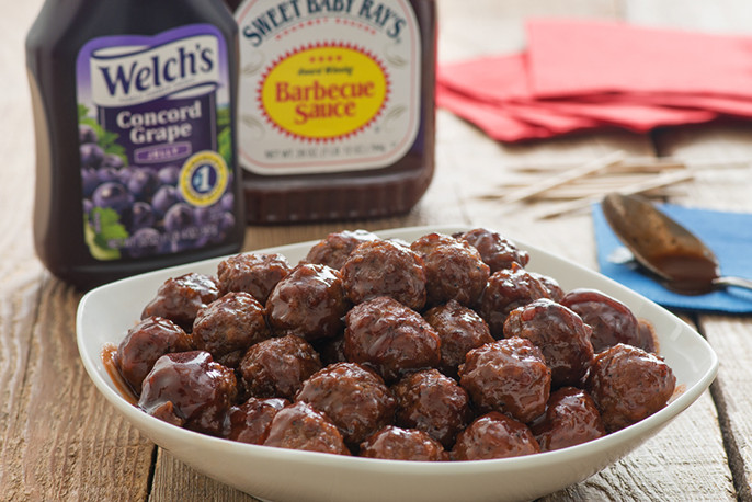 Meatballs With Grape Jelly And Bbq Sauce
 Recipes
