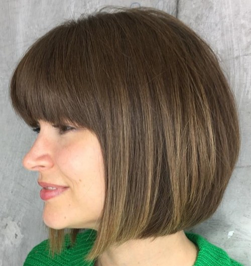 Medium Aline Haircuts
 12 Gorgeous And Suitable Mid Length Bob Hairstyles 2018