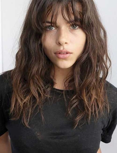 Medium Curly Hairstyles With Bangs
 20 Incredible Medium Length Hairstyles With Bangs