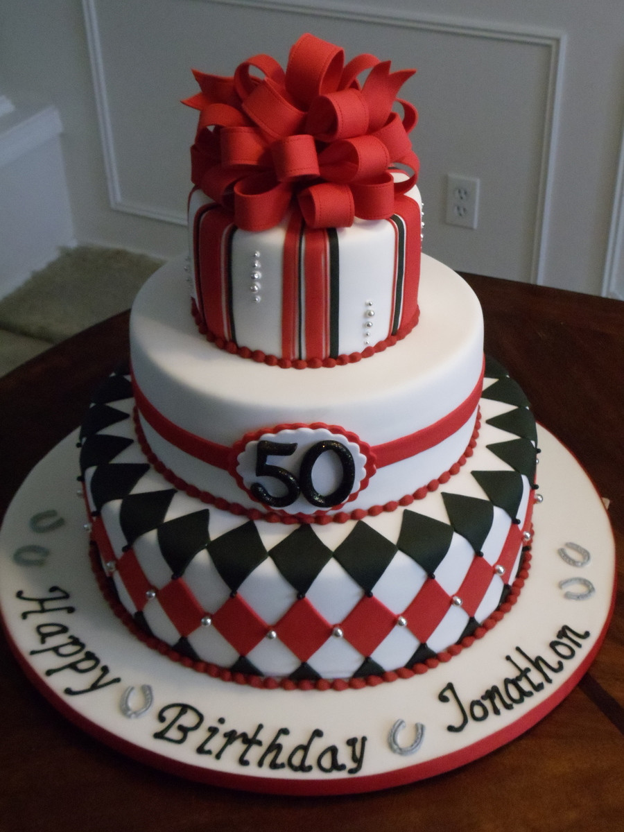 Men Birthday Cakes
 Horse Racing Silks Inspired 50Th Birthday Cake